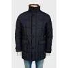 Men's jacket with fur collar