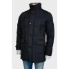 Men's jacket with fur collar