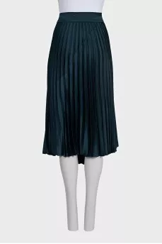 Green pleated skirt with tag