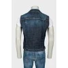 Men's jeans vest