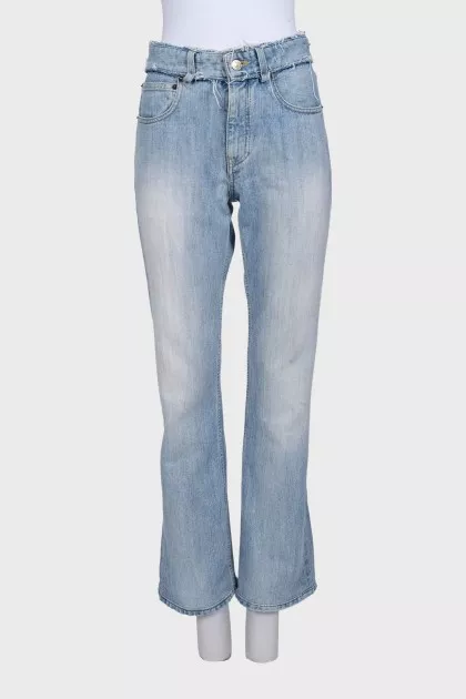 Джинси boot cut fit із необробленим краєм