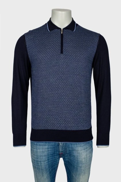 Men's polo with a long sleeve