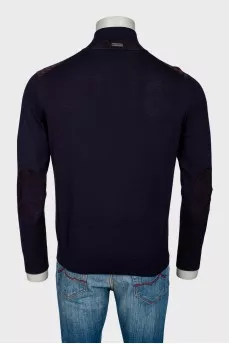 Men's pattern in front sweater