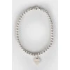 Silver bracelet with heart