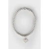 Silver bracelet with heart