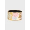 Metal enamel bracelet