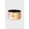 Metal enamel bracelet