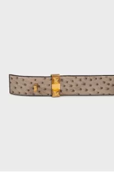 Ремень Collier de Chien из кожи страуса