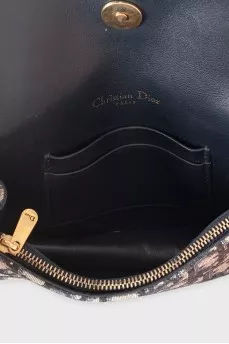 Синя текстильна мінісумка Saddle