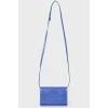 Indigo handbag with strap