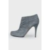 Suede stiletto booties