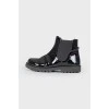 Children's patent leather boots