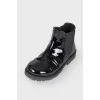 Children's patent leather boots