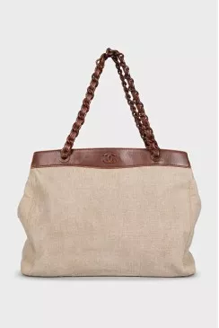 Vintage brown tote