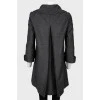 Wool coat in graphite