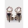Слінгбеки Rockstud з лакової шкіри