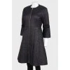 A quilted coat with a sleeve & quot; bell & quot;
