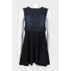 Sleeveless dress with a belt