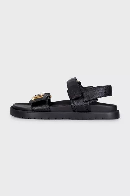 LV Sunset Black Sandals