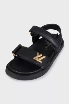 LV Sunset Black Sandals