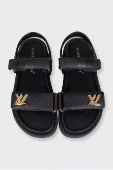 LV Sunset Black Sandals