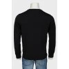 Men's black cardigan