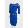 Blue lace dress