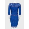 Blue lace dress