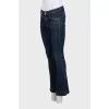 Синие джинсы boot cut fit на низкой посадке