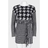 Dress "houndstooth" six-piece