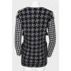 Dress "houndstooth" six-piece