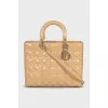 Тоут бежевого цвета Lady Dior Large