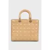 Тоут бежевого цвета Lady Dior Large