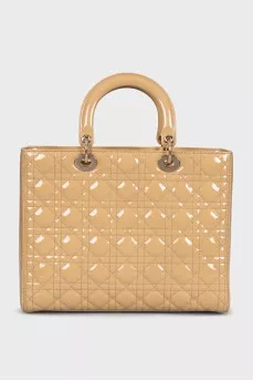 Тоут бежевого цвета Lady Dior Large