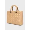 Тоут бежевого цвета Lady Dior Large