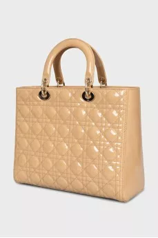 Тоут бежевого цвета Lady Dior Large