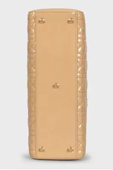 Тоут бежевого цвета Lady Dior Large