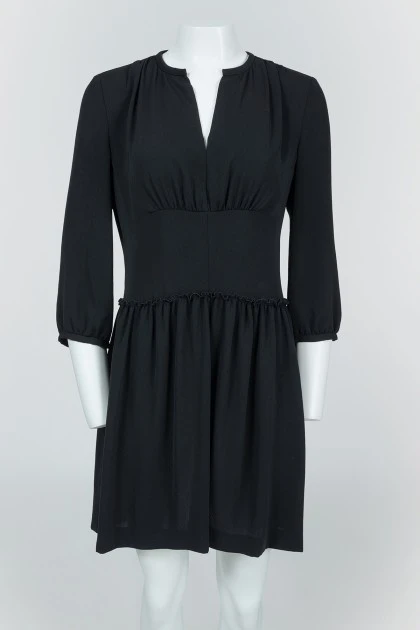 Black flying cut dress