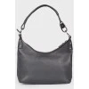 Black leather bag with lightning