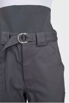 Wide-leg trousers with a high waist