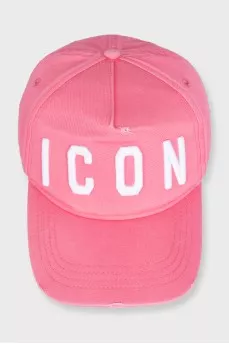 Pink distressed cap