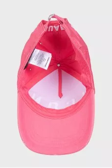 Pink distressed cap