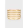 A wide striped bracelet