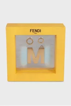Golden pendant with decor