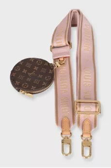 Brown Multi Pochette printed bag