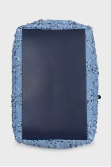 Toujours denim tote with tag