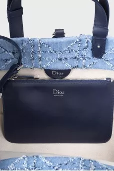 Toujours denim tote with tag