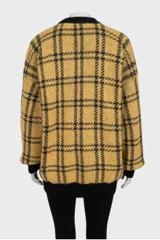 Yellow cardigan and top