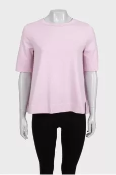 Loose pleated t-shirt