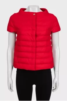 Red cashmere vest